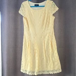 NWOT. Lemon yellow dress